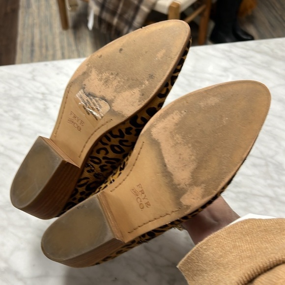Frye & Co Calf Leopard Slip On Mule size 8 - Picture 9 of 9